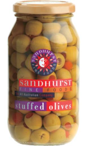 Sandhurst Olives Stuffed Green (350g)