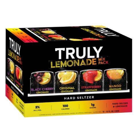 TRULY Lemonade Hard Seltzer Variety 12 Pack 12oz Can