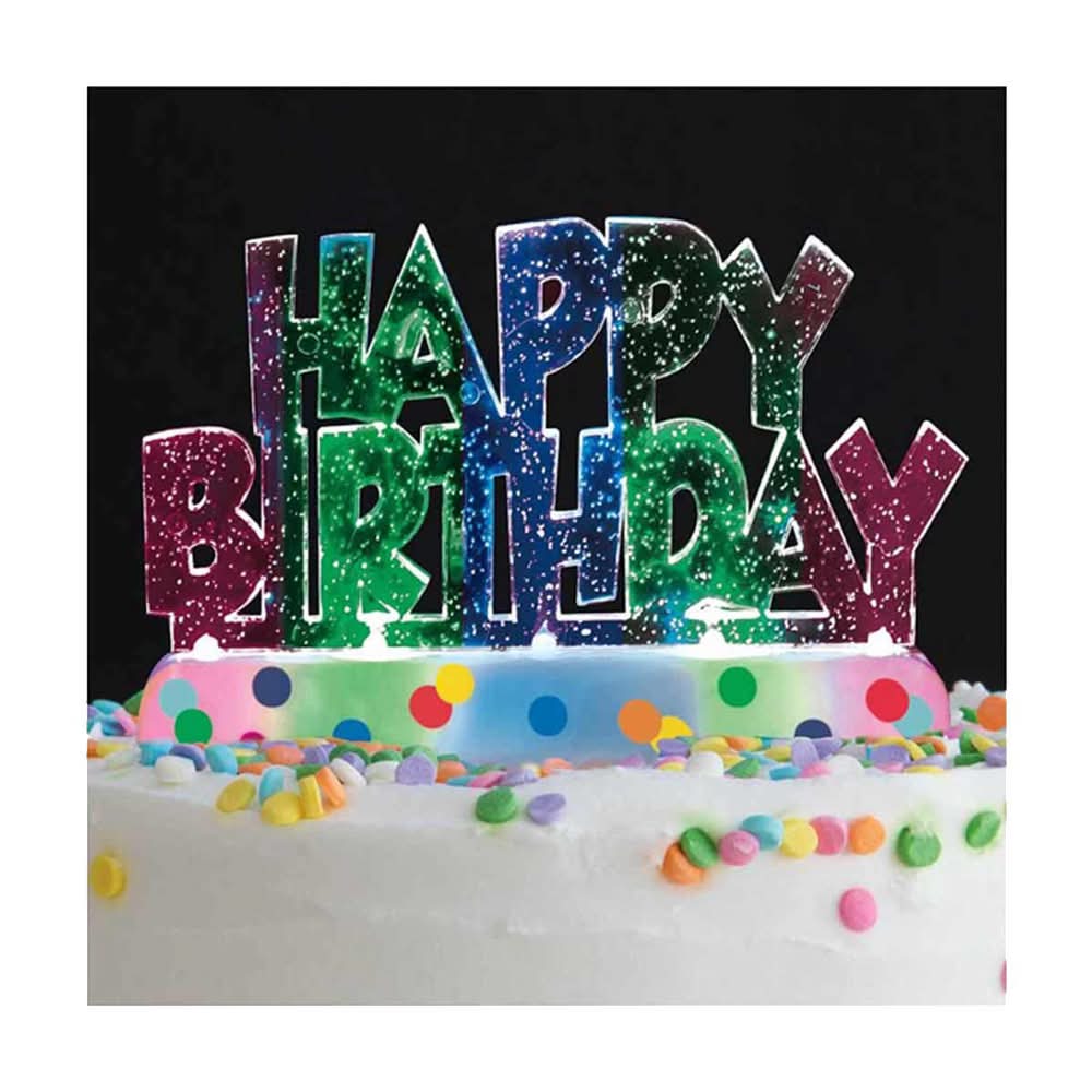321 Party! Happy Birthday Led Light Up Decoration