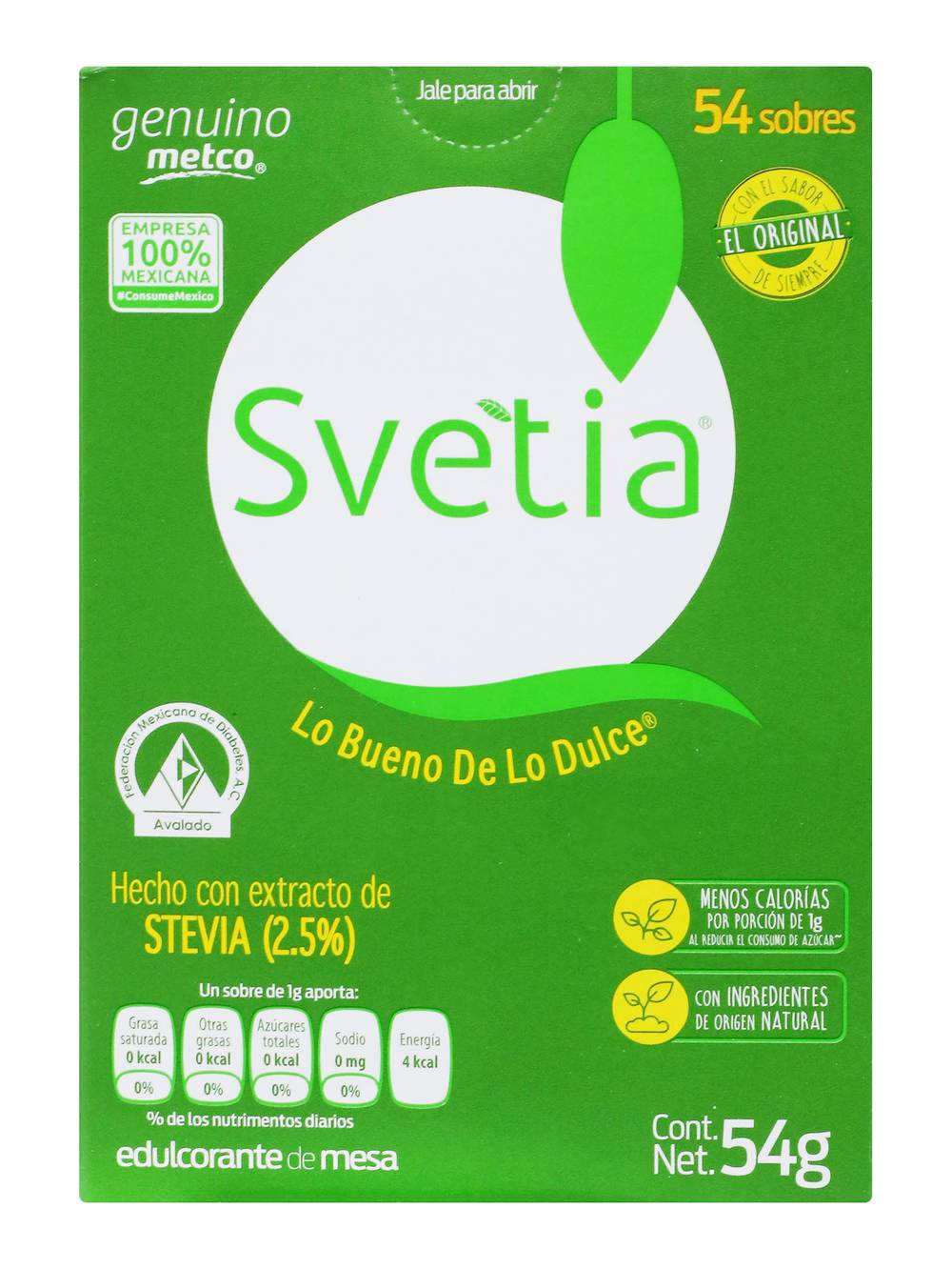 Svetia · Endulzante de mesa natural (54 un)