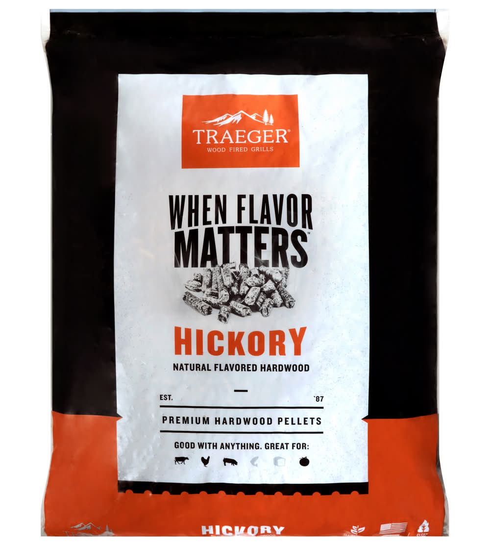 Traeger Premium Hickory Hardwood Pellets (288 oz)