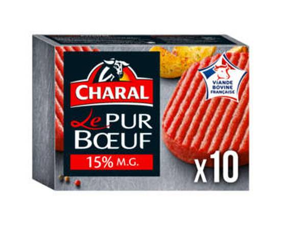Steaks Hachés Le Pur Bœuf 15% x10 1kg Charal