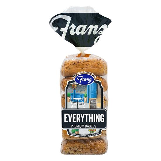 Franz Everything Premium Bagels (6 bagels)