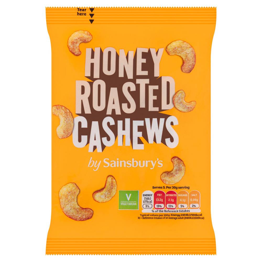 Sainsbury's Honey Roast Cashews 150g