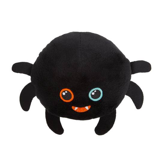Thrills & Chills™ Halloween Plush Spider Dog Toy - Squeaker, Crinkle (Color: Black)