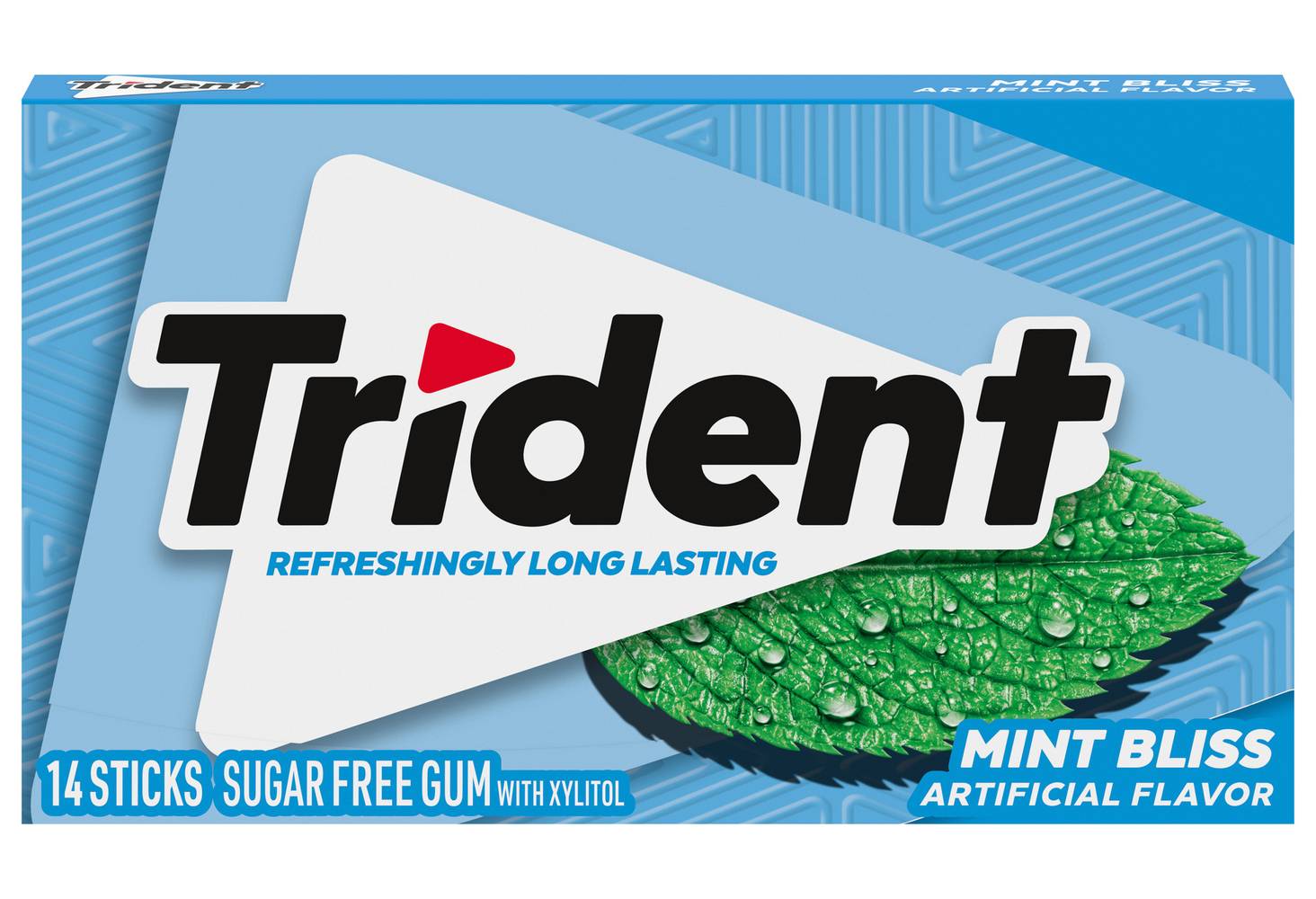 Trident Sugar Free Gum Sticks, Mint Bliss (14 ct)