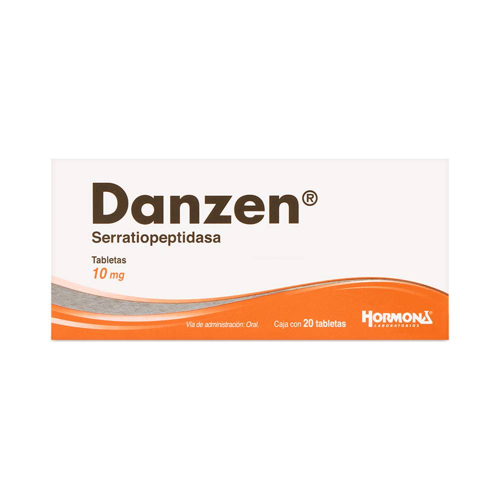 Laboratorios hormona danzen serratiopeptidasa tabletas 10 mg (20 piezas)