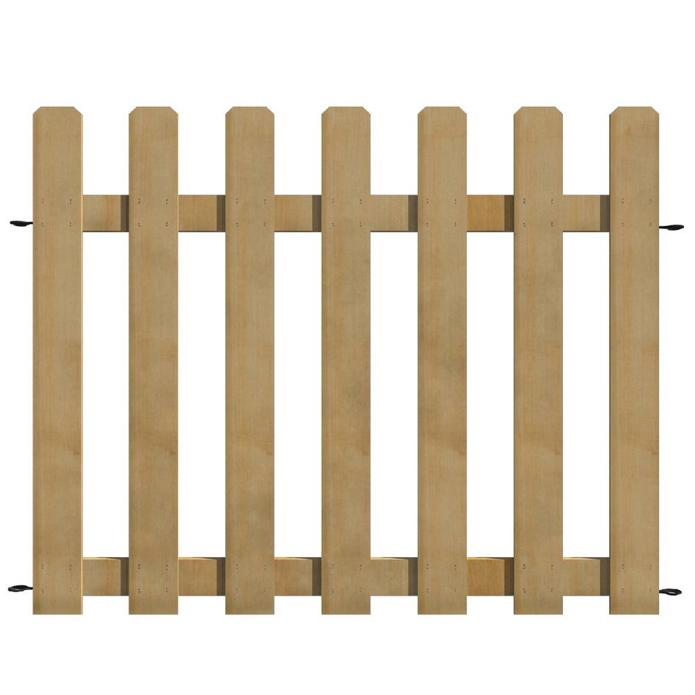 YARDLINK 2.83-ft x 3.79-ft Cedar Dog Ear No Dig Fence Panel | 820415S