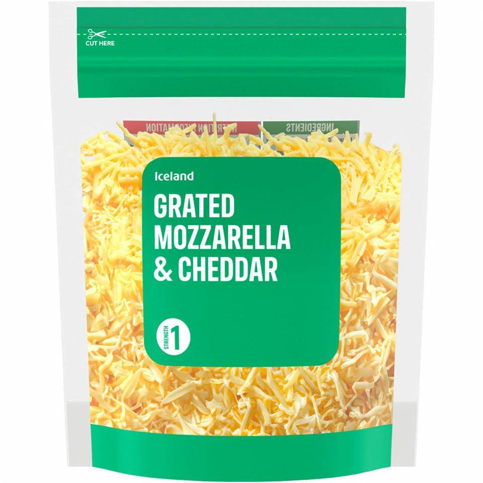 Iceland Grated Cheddar and Mozzarella Cheese (250g)