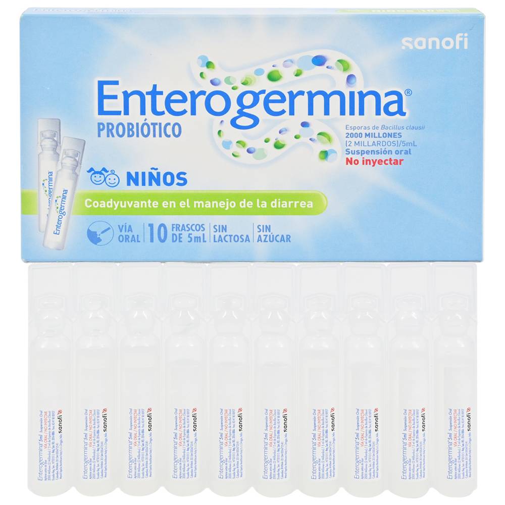 Enterogermina SUSP 2 MILLARDOS/5ML *10
