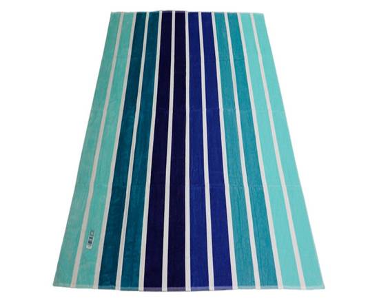 Cotidiana toalla playa familiar línea azul (180 x 180 cm)