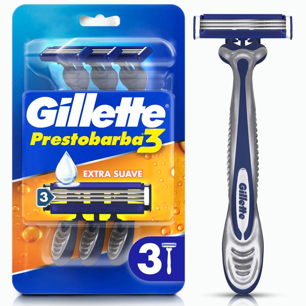 Gillette maquina desechable pbb3 regular (3 un)