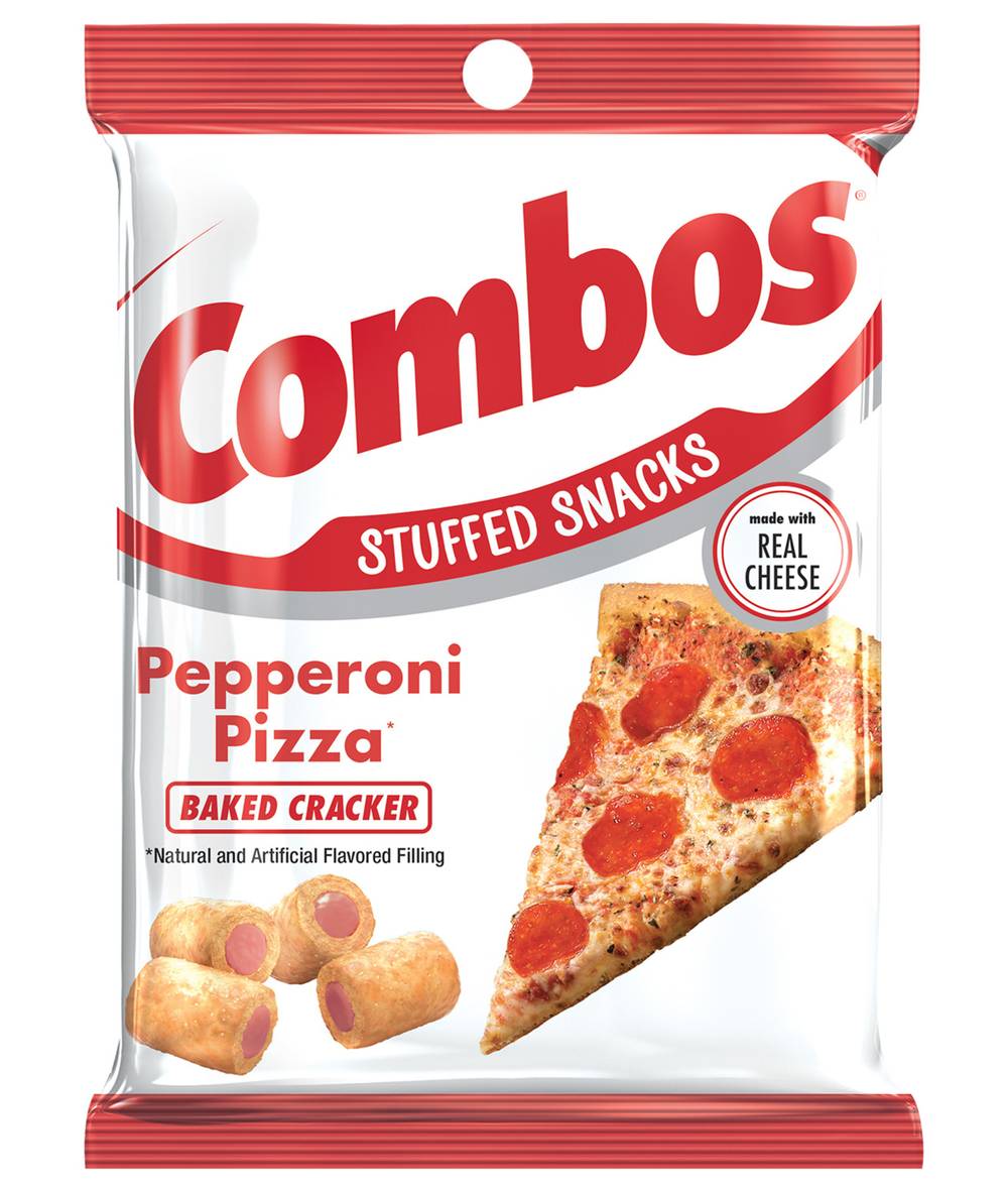 Combos Pepperoni Pizza Cracker Baked Snacks Bag (6.3 oz)