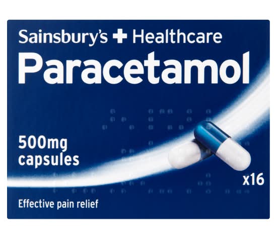 Sainsbury's Paracetamol Capsules (16 pack)