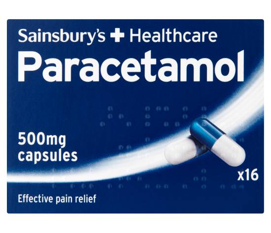 Sainsbury's Paracetamol Capsules (16 pack)