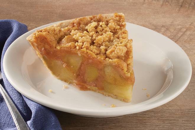 Apple Streusel Pie Slice