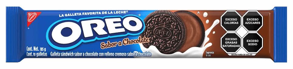Oreo · Galleta sándwich con relleno cremoso, chocolate (10 un)