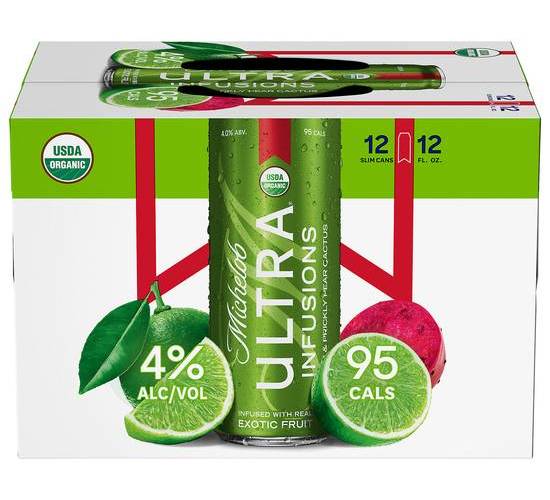 Michelob Infusions Lime and Prickly Pear Beer, Exotic Fruit (12 x 12 fl oz)