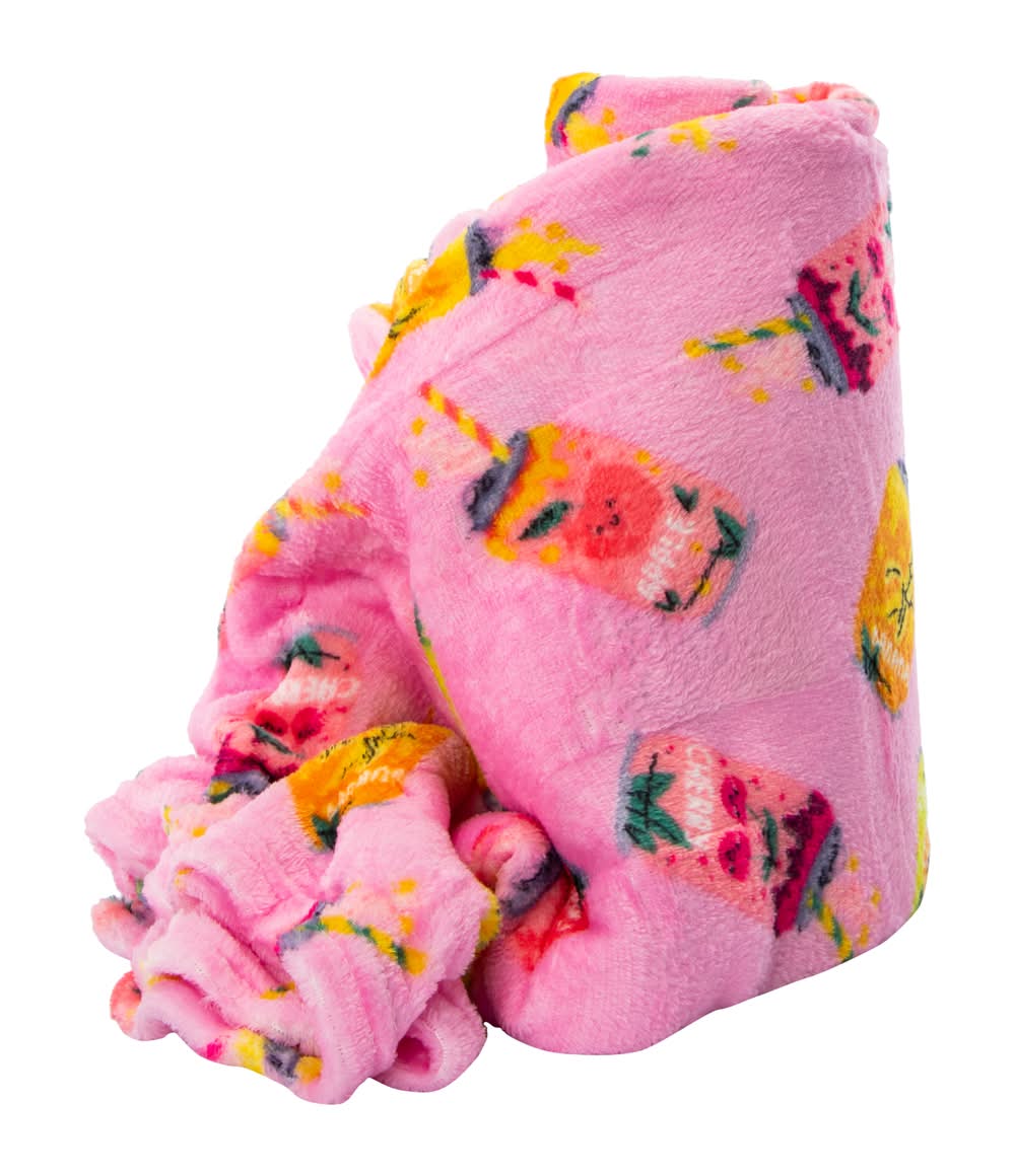 Foodie Printed Blanket 50in x 60in Soda