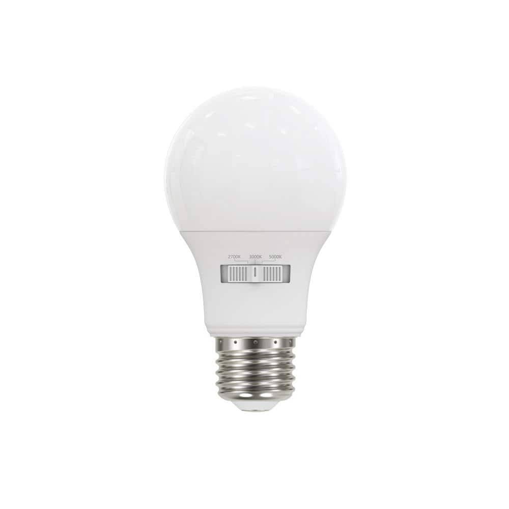 60-Watt Equivalent A19 Non-Dimmable Led Light Bulb 3 Cct (8-Pack)