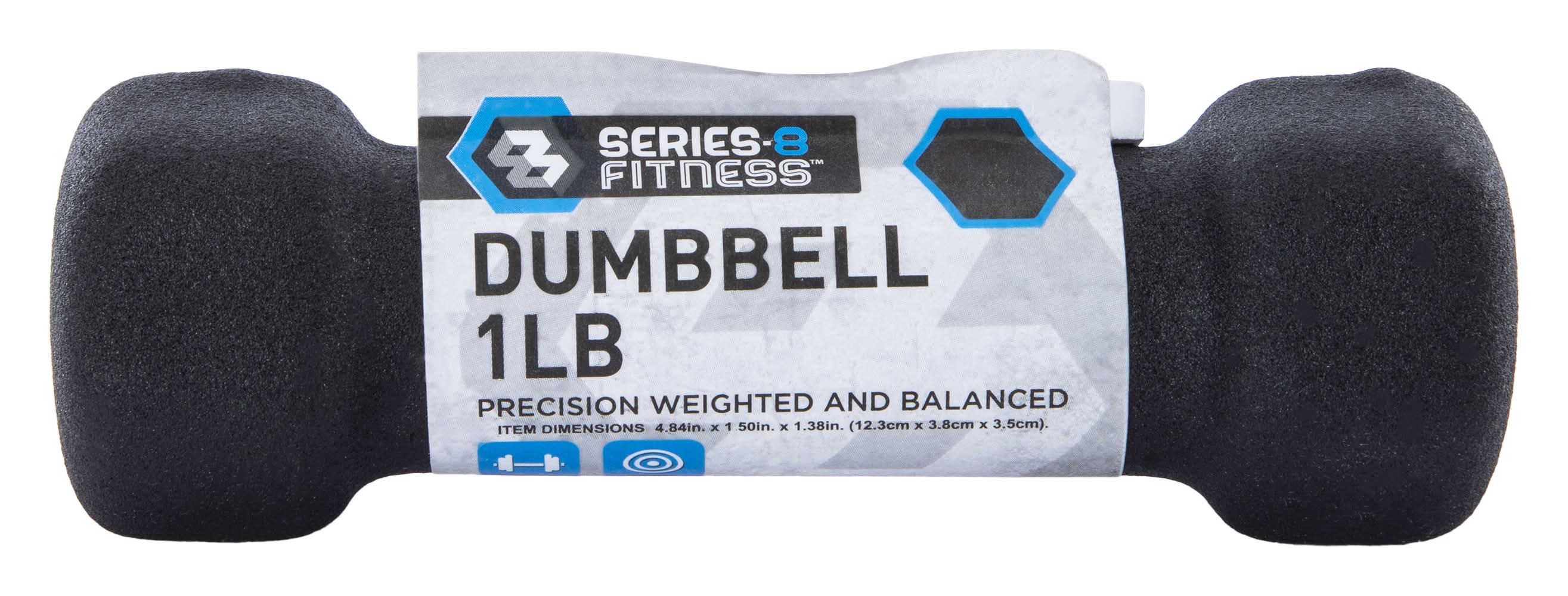 Series-8 Fitness™ 1lb Dumbbell Black