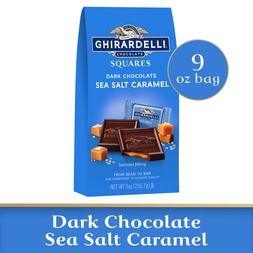 Ghirardelli Dark Chocolate Sea Salt Caramel (9 oz)