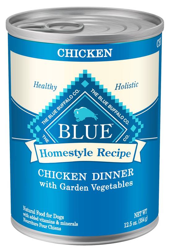 Blue Buffalo Homestyle Recipe Natural Adult Wet Dog Food, Chicken Dinner, 12.5 oz