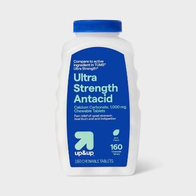 up&up Ultra Strength Antacid Chewable Tablets, Mint (160 ct)