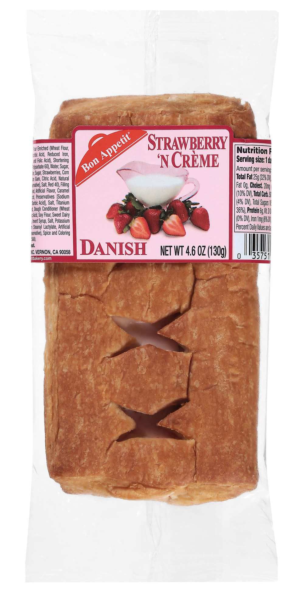 Bon Appetit Danish, Strawberry 'N Creme (4.6 oz)