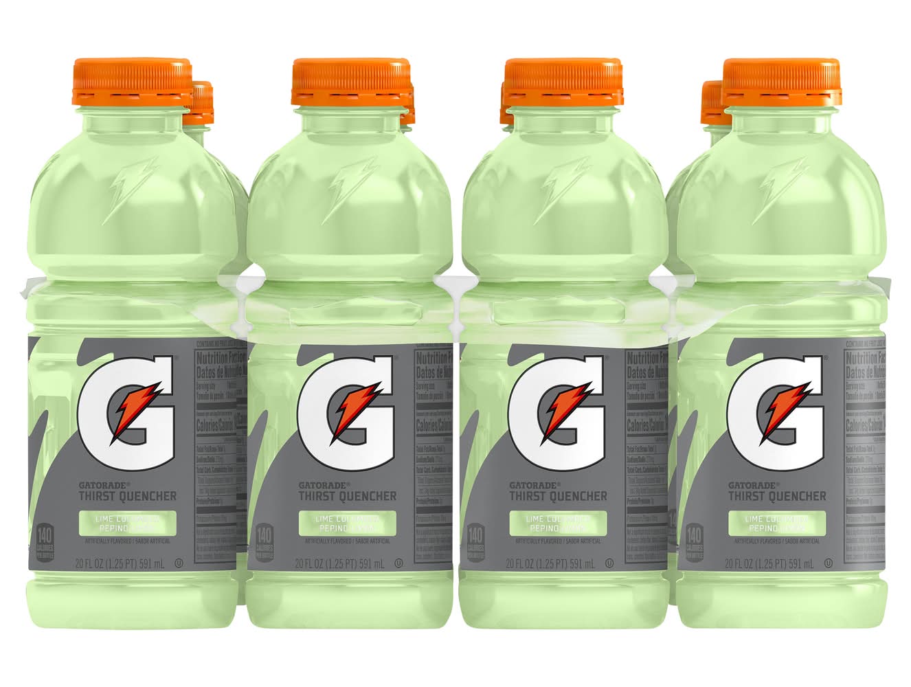 Gatorade Thirst Quencher Sports Drink, Lime-Cucumber (8 x 20 fl oz)