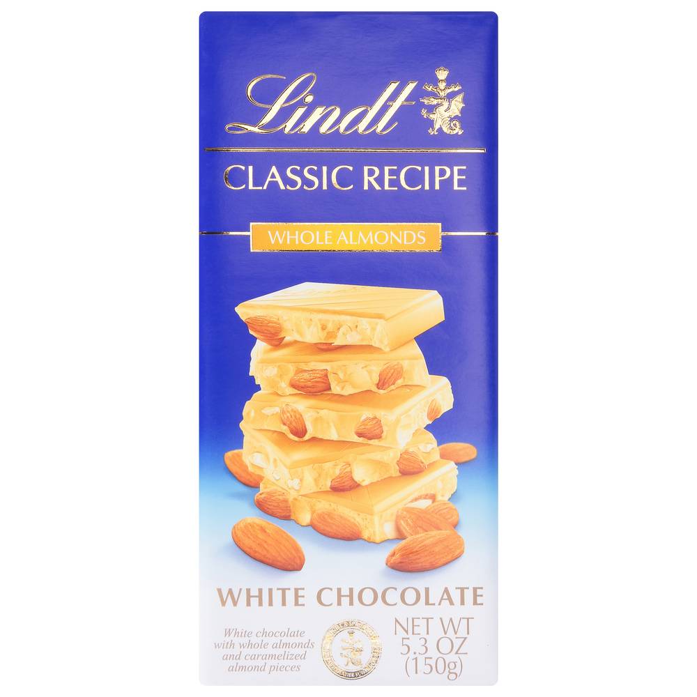 Lindt Classic Recipe Whole Almonds White Chocolate (5.3 oz)