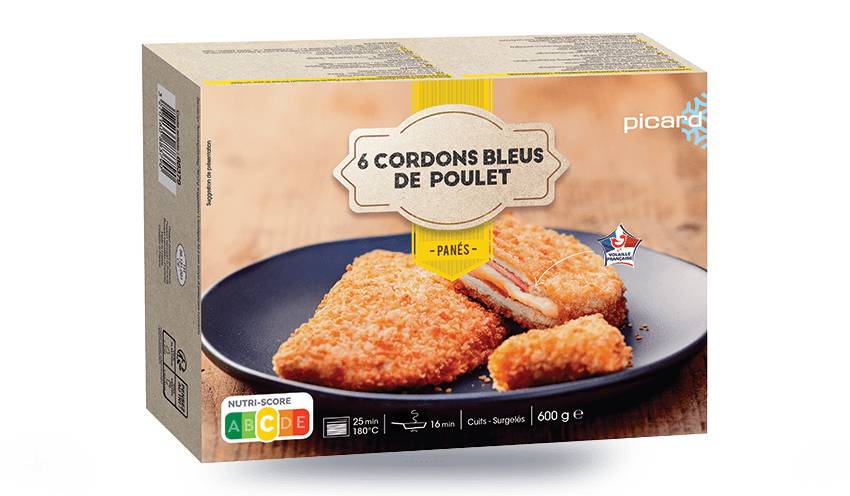 6 cordons bleus de poulet