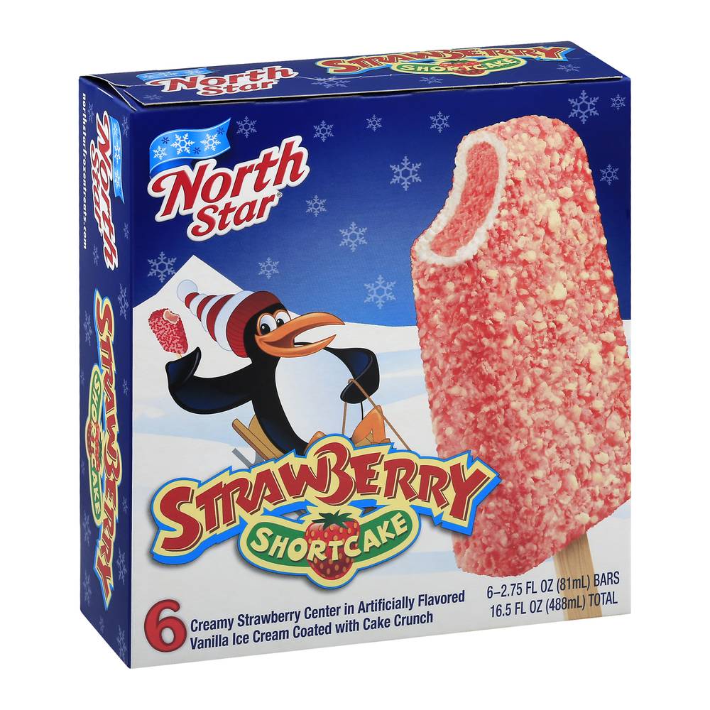 North Star Strawberry Shortcake Ice Cream Bar (6 ct)