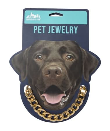 Gold Chain Pet Jewelry - Medium Medium Gold