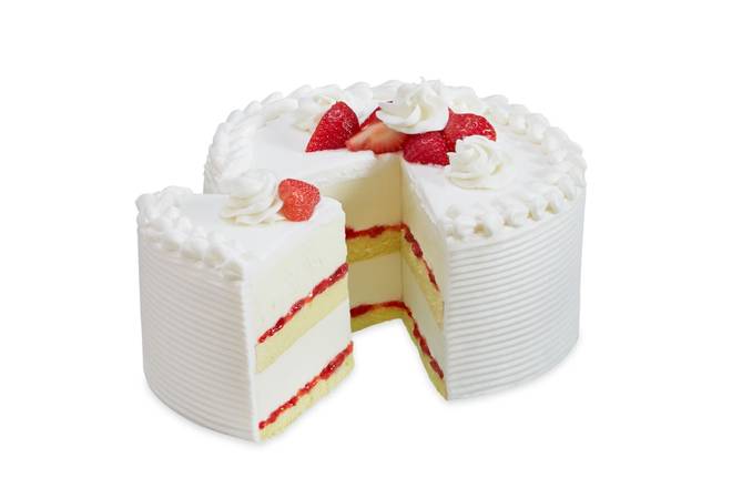 Ice Cream Cake 8" Round: Strawberry Shortcake