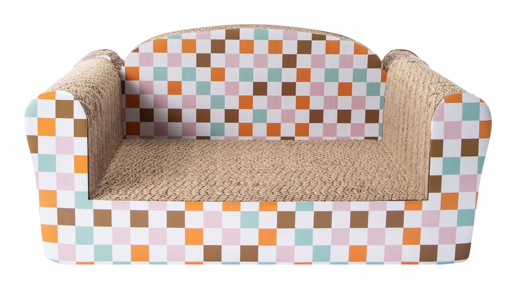 Couch Cat Scratcher Checkered