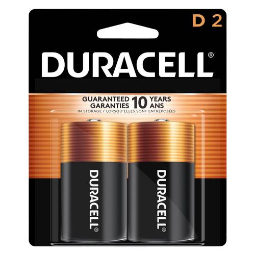 4ct Duracell Coppertop Battery D