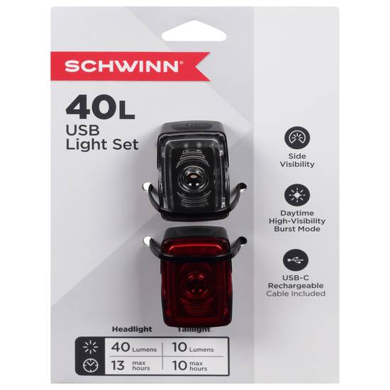 Schwinn 40L Usb Light Set (black)