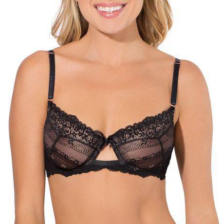 Smart and Sexy Smart & Sexy Women's Baroque Lace Unlined Underwire Bra  (black - 36b), Delivery Near You
