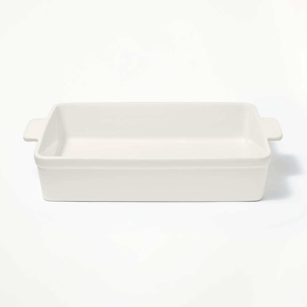 Figmint Rectangle Stoneware Baking Dish, 9"x13", Cream