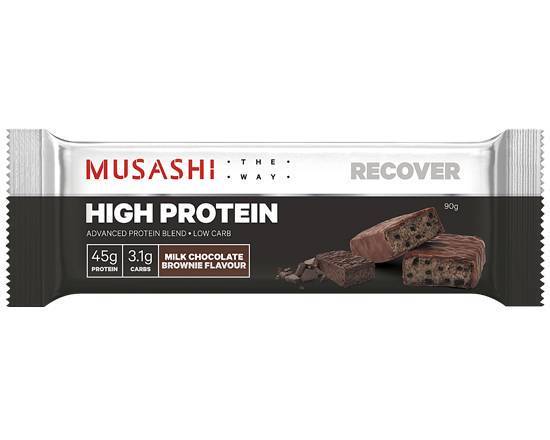 Musashi High Protein Milk Choc Brownie Bar 90g