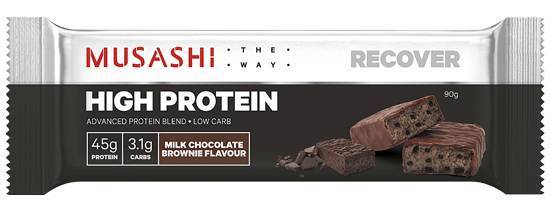 Musashi High Protein Milk Choc Brownie Bar 90g
