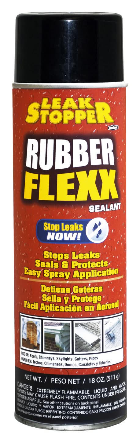 Leak Stopper Rubber Flexx Gloss Black Rubber Polymers Leakseal Flexible Rubber Sealant 18 Oz