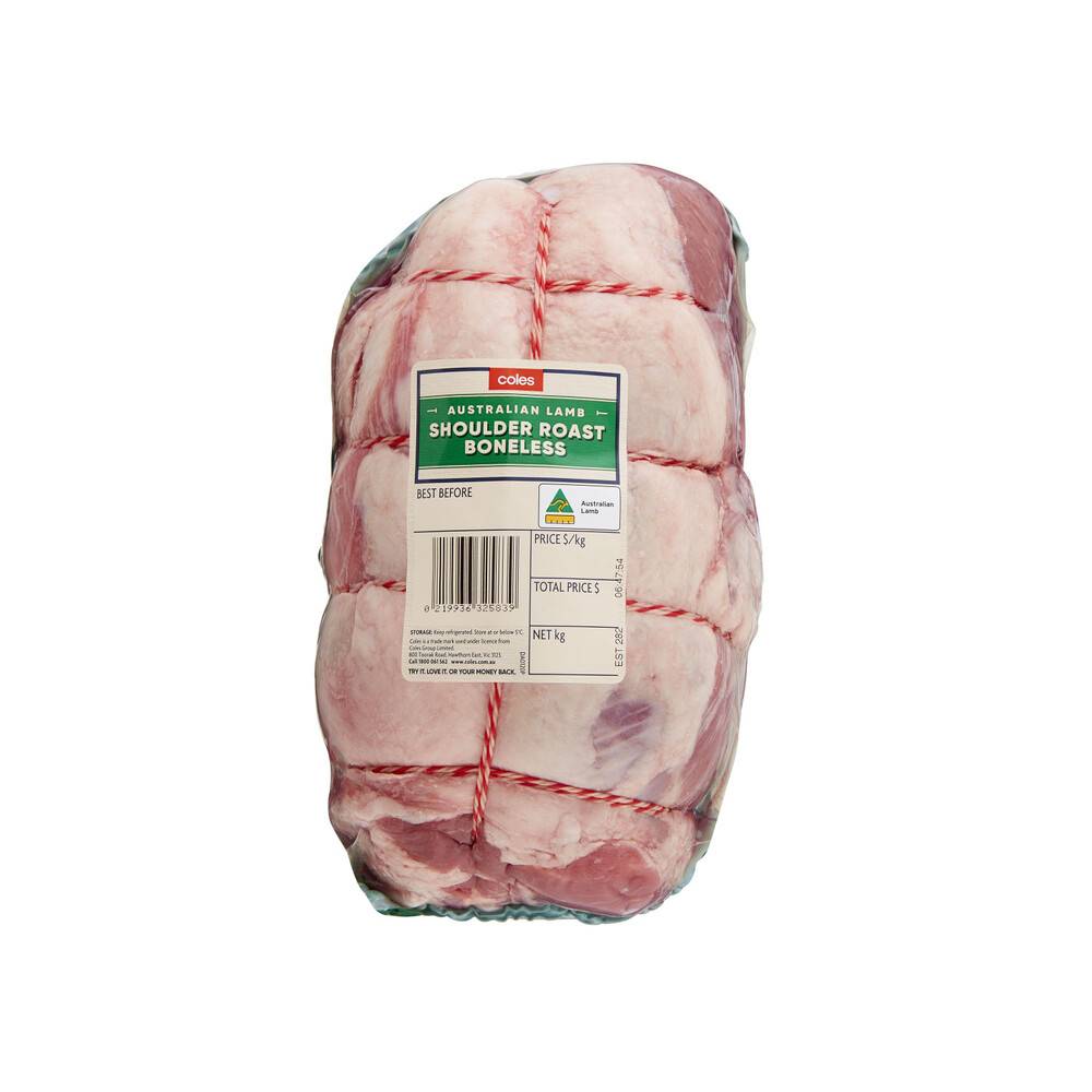 Coles Lamb Boneless Shoulder Roast approx. 1.3kg