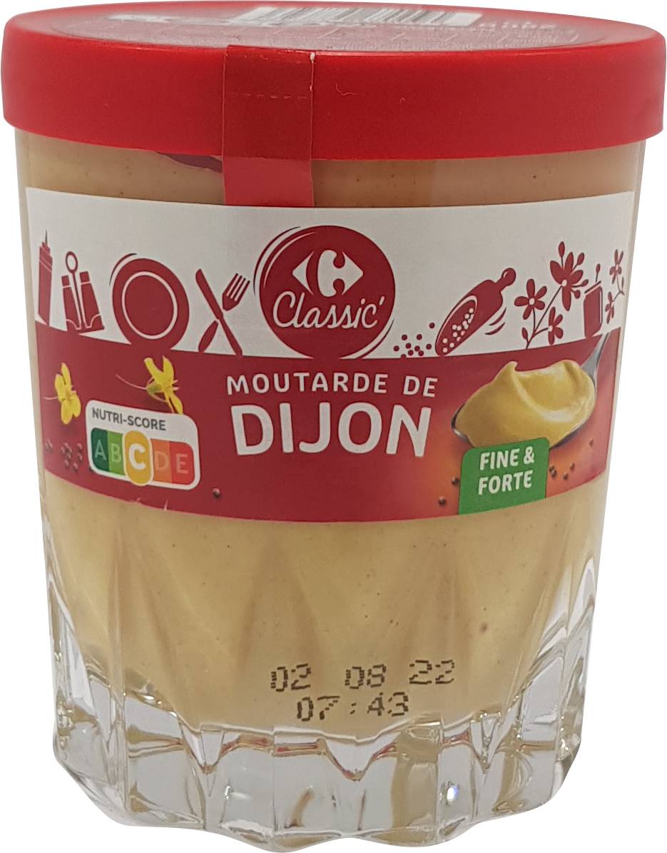 Carrefour - Moutarde de dijon fine & forte (280g)