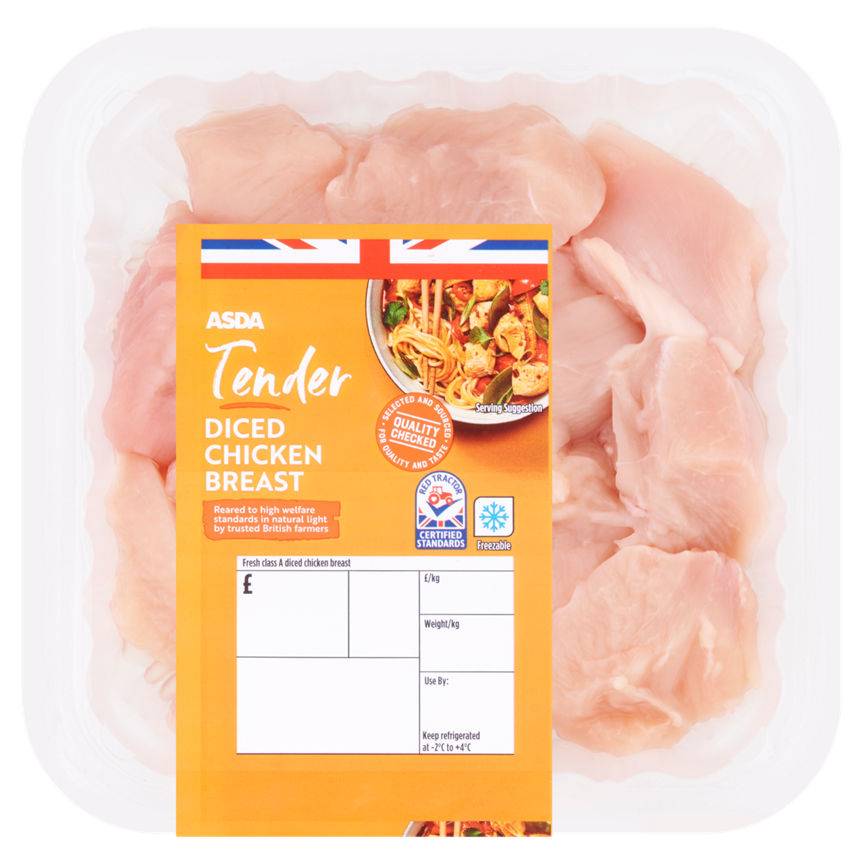 Asda Tender Diced Chicken Breast