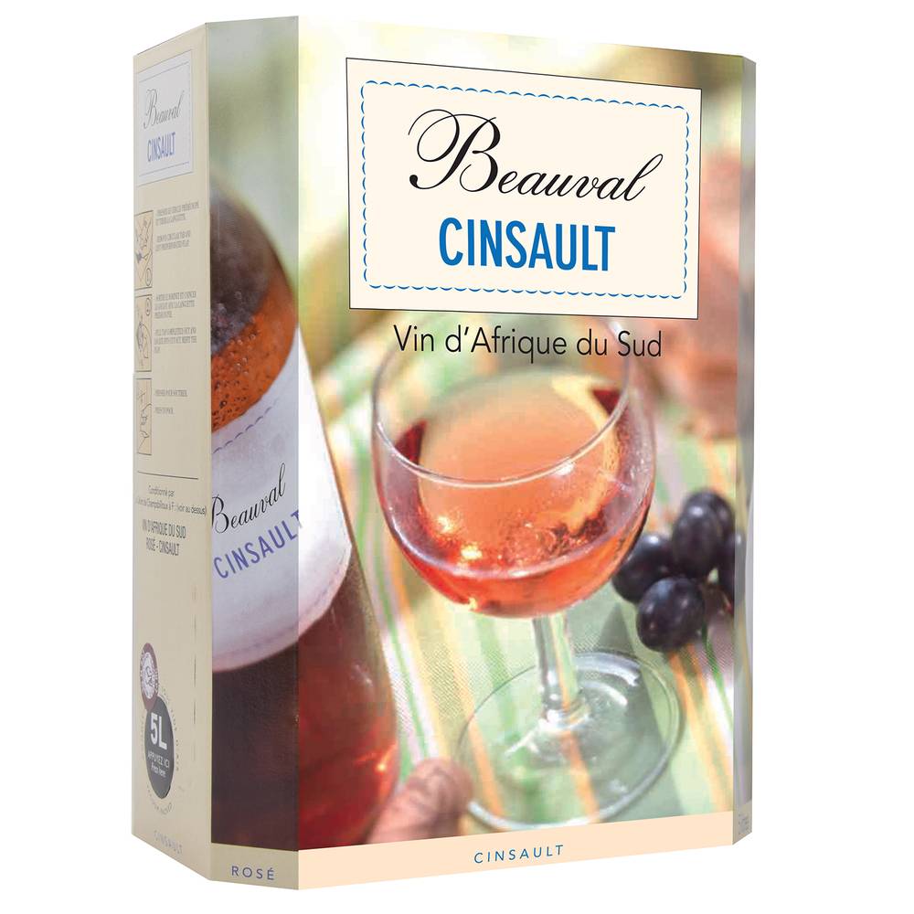 Beauval - Cinsault vin rosé d'afrique du sud (5L)