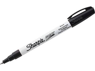 Sharpie Paint Oil-Based Marker, Extra Fine Tip, Black Ink (1874990)