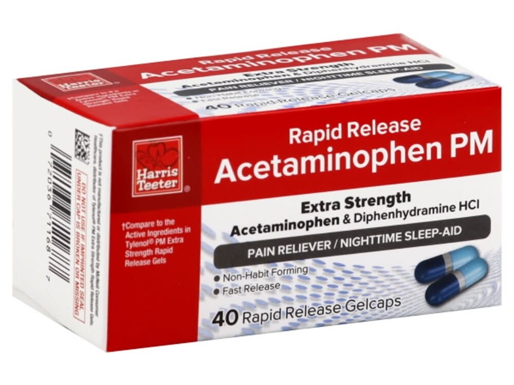 Harris Teeter™ Rapid Release Acetaminophen PM Gelcaps