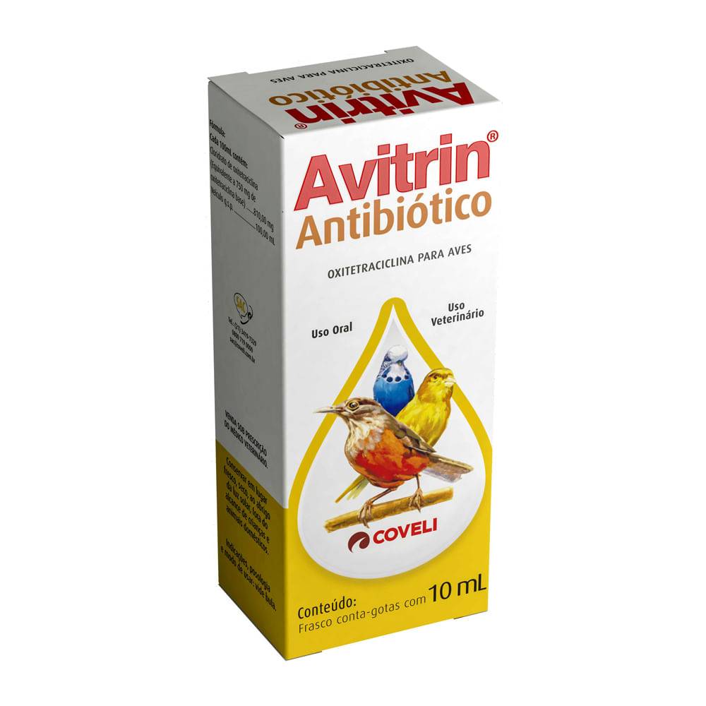 Coveli antibiótico avitrin para aves (10ml)